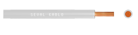 Seval Kablo H05V-K (300/500 V) 0,75mm² NYAF Kablo Gri