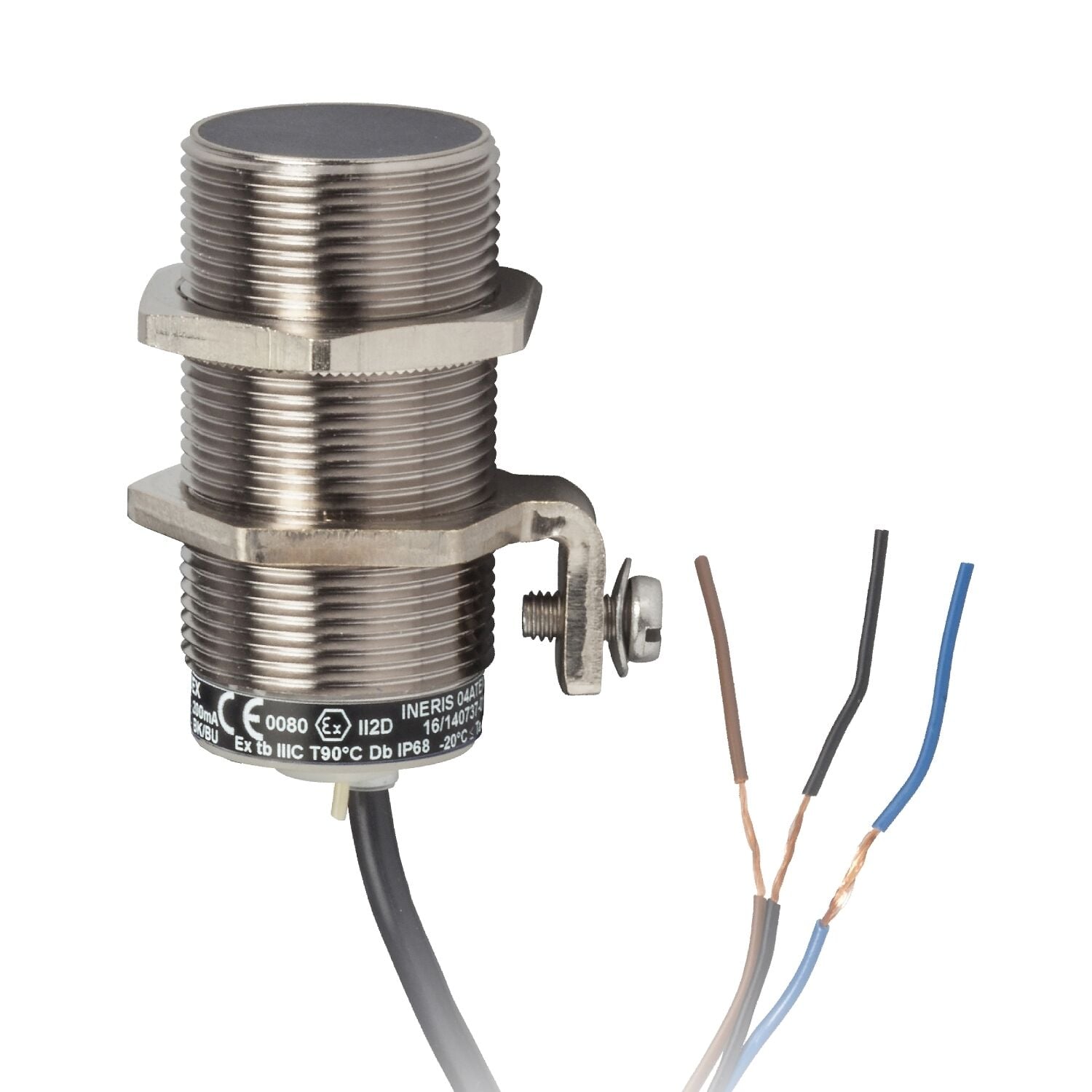 Telemecanique Sensors XSAV11373EX Endüktif Sensör Xsav - M30 - Sn10Mm - 6..150C/Mn - 12..48Vdc - Kablo 2M