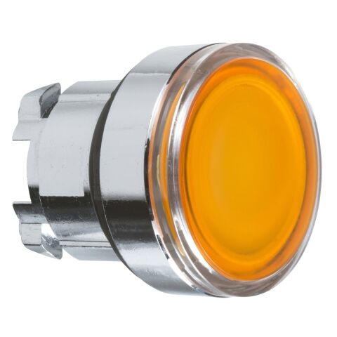 Schneider Electric ZB4BH053 Entegre LED için turuncu ışıklı yaylı buton başlığı Ø22 itme-itme