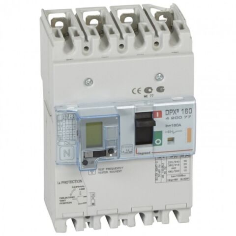 Legrand 420077 DPX3 160+DIF Blok 4X160A 25KA TMS Kompakt Şalter + Kaçak Akım Rölesi