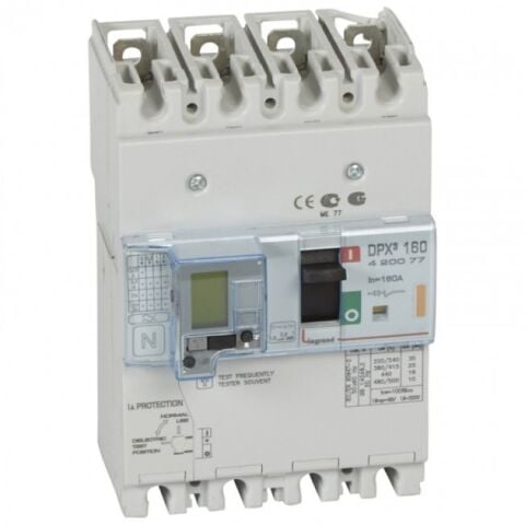 Legrand 420077 DPX3 160+DIF Blok 4X160A 25KA TMS Kompakt Şalter + Kaçak Akım Rölesi