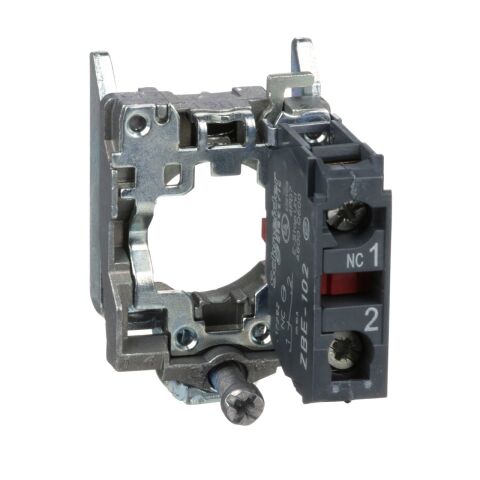 Schneider Electric ZB4BZ102 Gövde/sabitleme bilezikli tek kontak bloğu 1NK