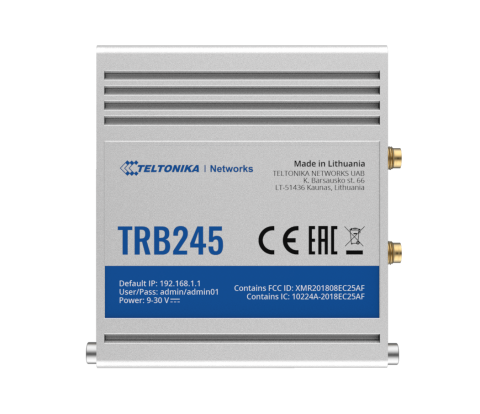 Teltonika TRB245 Çift Sim Endüstriyel M2M LTE Ağ Geçidi