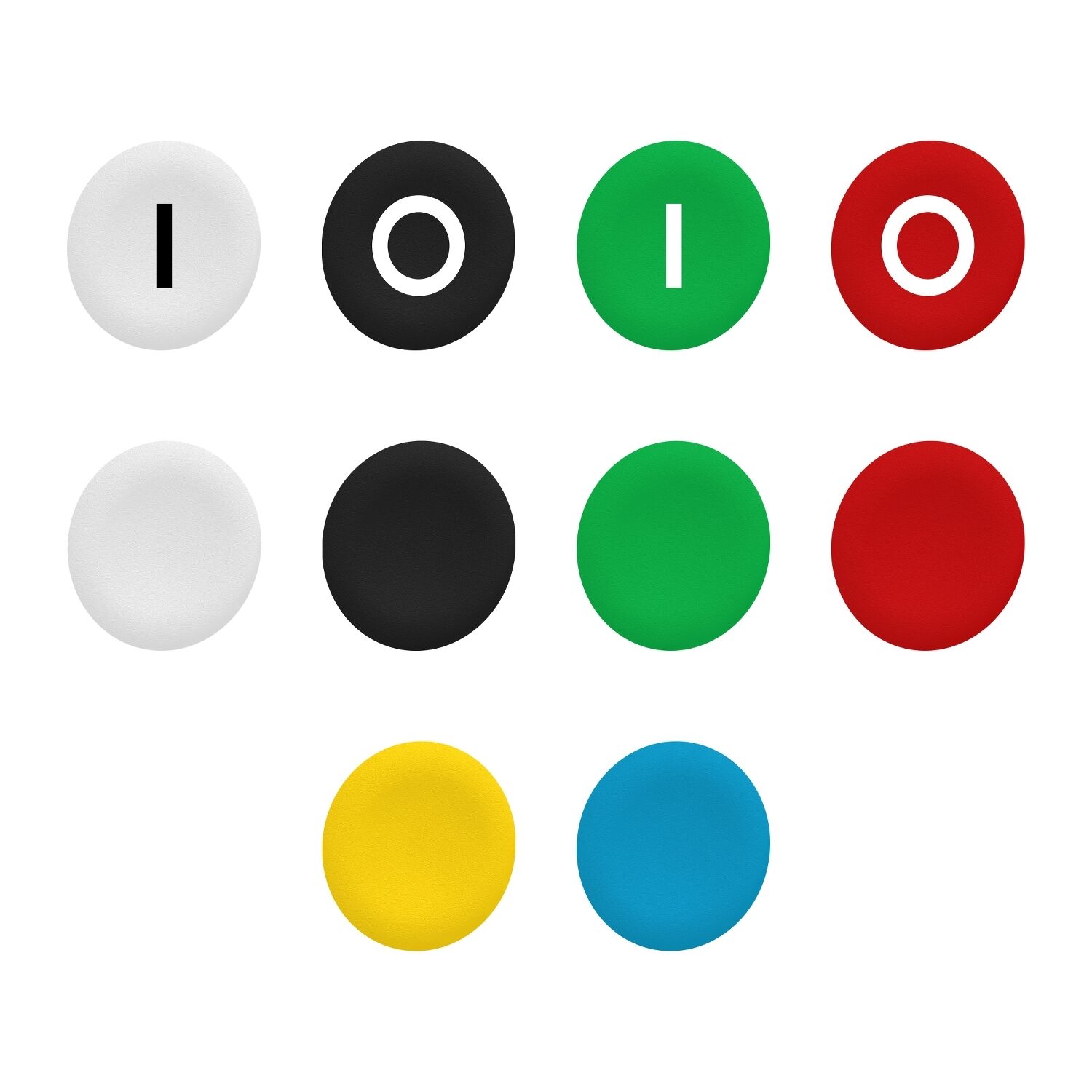 Schneider Electric ZBA79 10'Lu Set İşaretli Ve İşaretsiz Başlıklar - Ø22 - Farklı Renkler