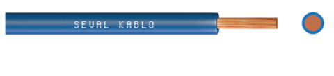 Seval Kablo H07V-K (450/750 V) 1,5mm² NYAF Kablo Mavi