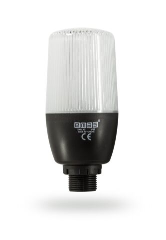 Emas IF5P024ZM05 IF Serisi Çok Renkli 24V DC Buzzerlı Sabit PLC Uyumlu M22 Vidalı LED İkaz 55mm