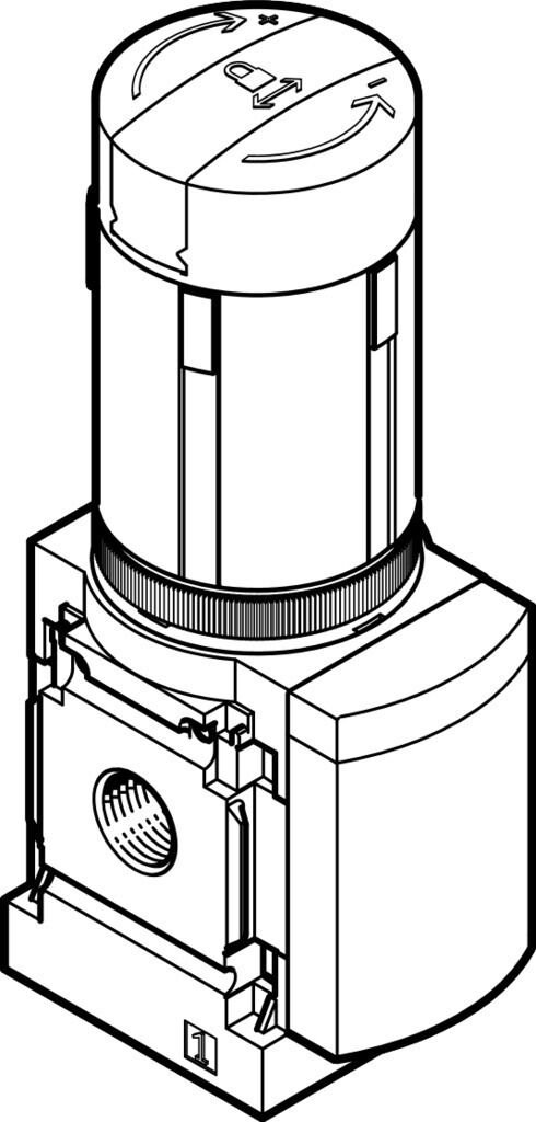 Festo 529482 MS4-LRB-1/4-D6-VS-AS-Z basınç regülatörü