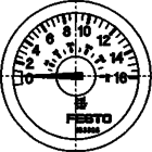 Festo 183898 MA-23-16-R1/8 Manometre