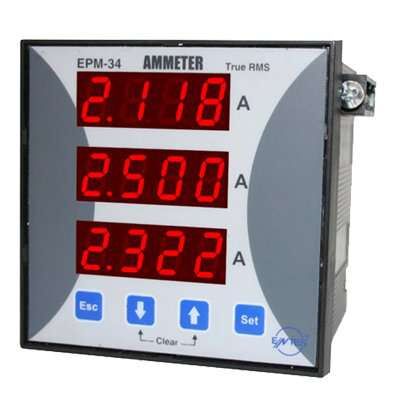 Entes EPM-34-96 96X96Mm Cl:0.5 Demandlı 24-250V Ac/Dc Ampermetre M1275