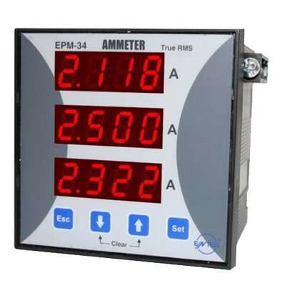 Entes EPM-34-96 96X96Mm Cl:0.5 Demandlı 24-250V Ac/Dc Ampermetre M1275