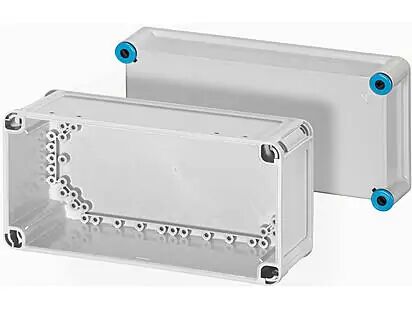 Hensel K 0101 300x150x170   Boş Kutu (IEC 62208); IP65, IK08, PC, H/S F, FR, UV, RAL 7035 (Gri), Opak Kapak