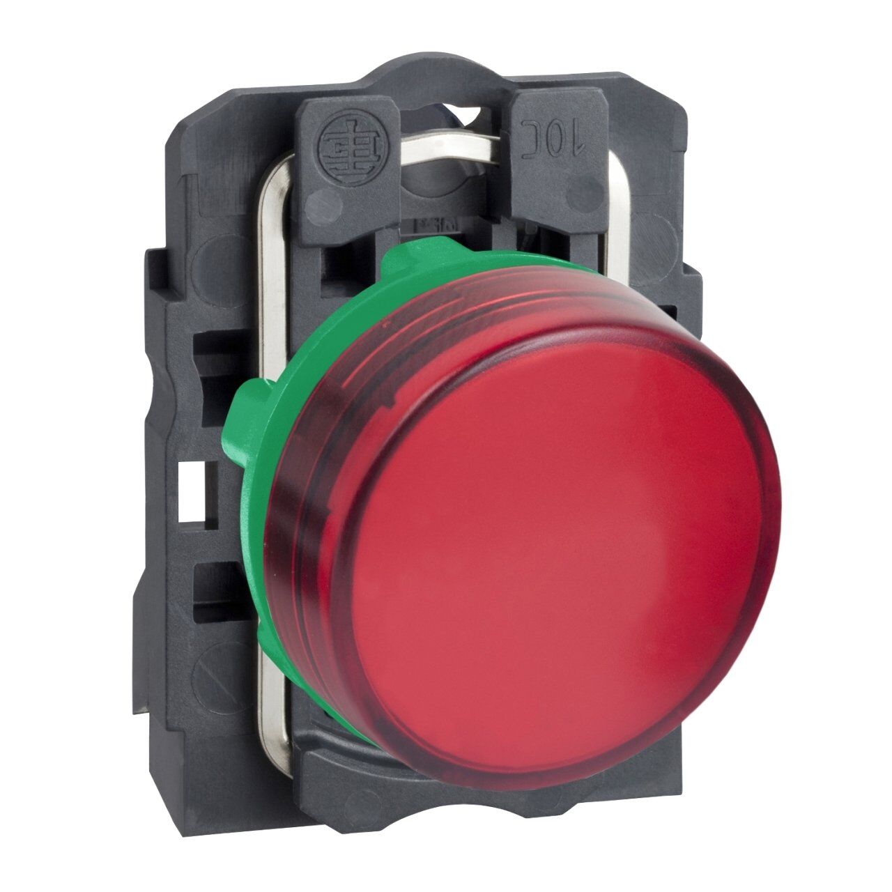 Schneider Electric XB5AVB4 24V entegre LED'li kırmızı sinyal lambası Ø22 düz lens