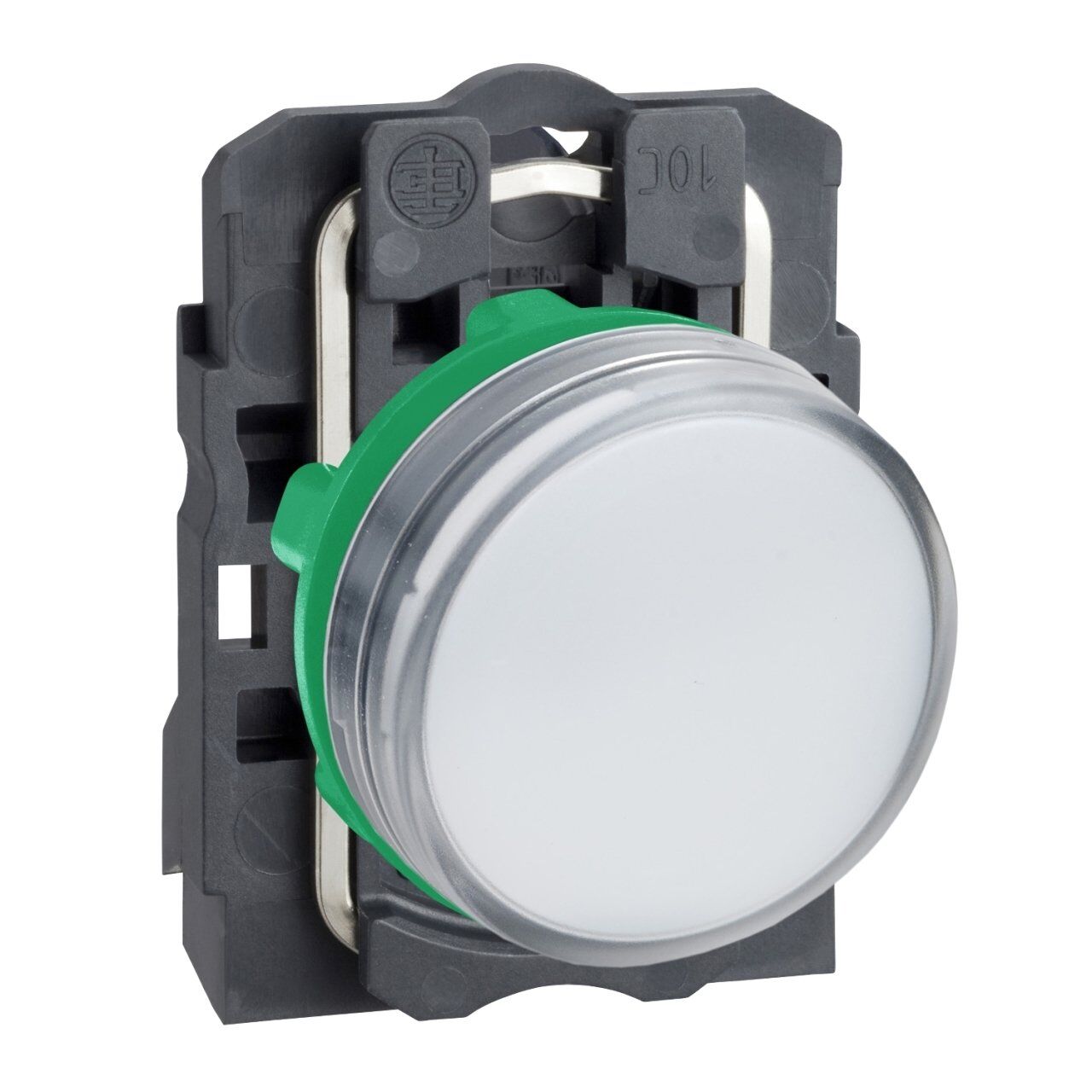 Schneider Electric XB5AVM1 230...240V entegre LED'li beyaz sinyal lambası Ø22 düz lens