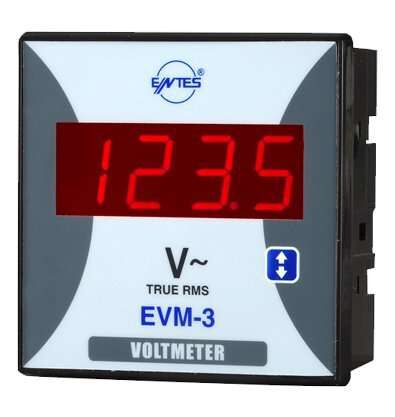 Entes EVM-3-96 Tek Fazlı Dijital Voltmetre 96X96Mm M0021