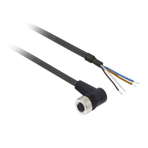 Telemecanique Sensors XZCP1241L10 Kablolu Konnektör M12 4Pın Pur 10M