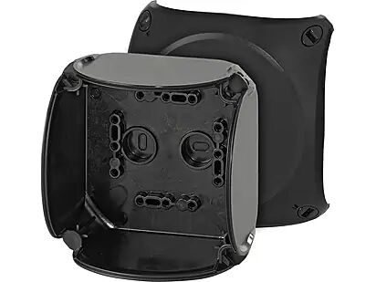 Hensel EB 04 B 104x104x70    Boş Kutu (IEC 62208); IP66, PC-GFS, Buat Formunda Boş Kutu, IK 09, RAL 9011 (Siyah), Düz Kenar