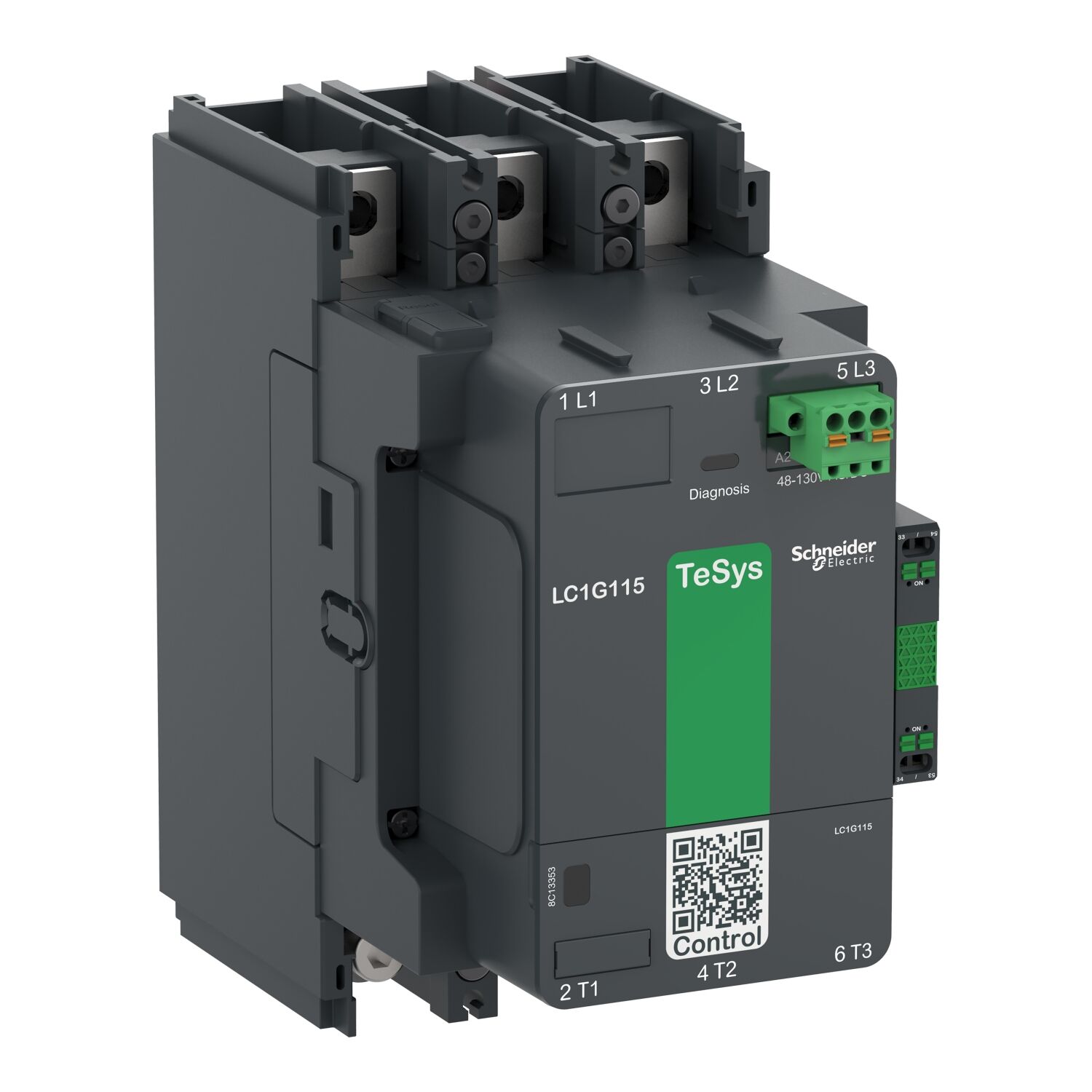 Schneider LC1G225EHEN  225 3P Std 48-130V ACDC TesysGiga Kontaktör