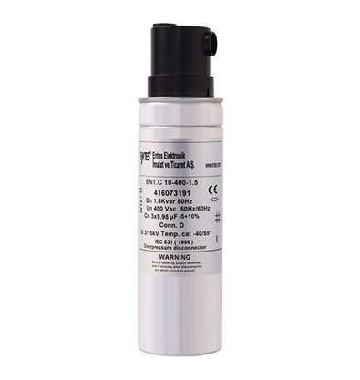 Entes ENT.CMD-400-7,5 400Vac 7.5 Kvar Trifaze Kondansatör 75X265Mm M3493
