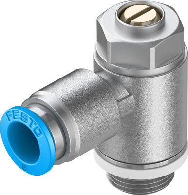 Festo 193147 Grla-1/4-Qs-8-D One-Way Flow Control Valve
