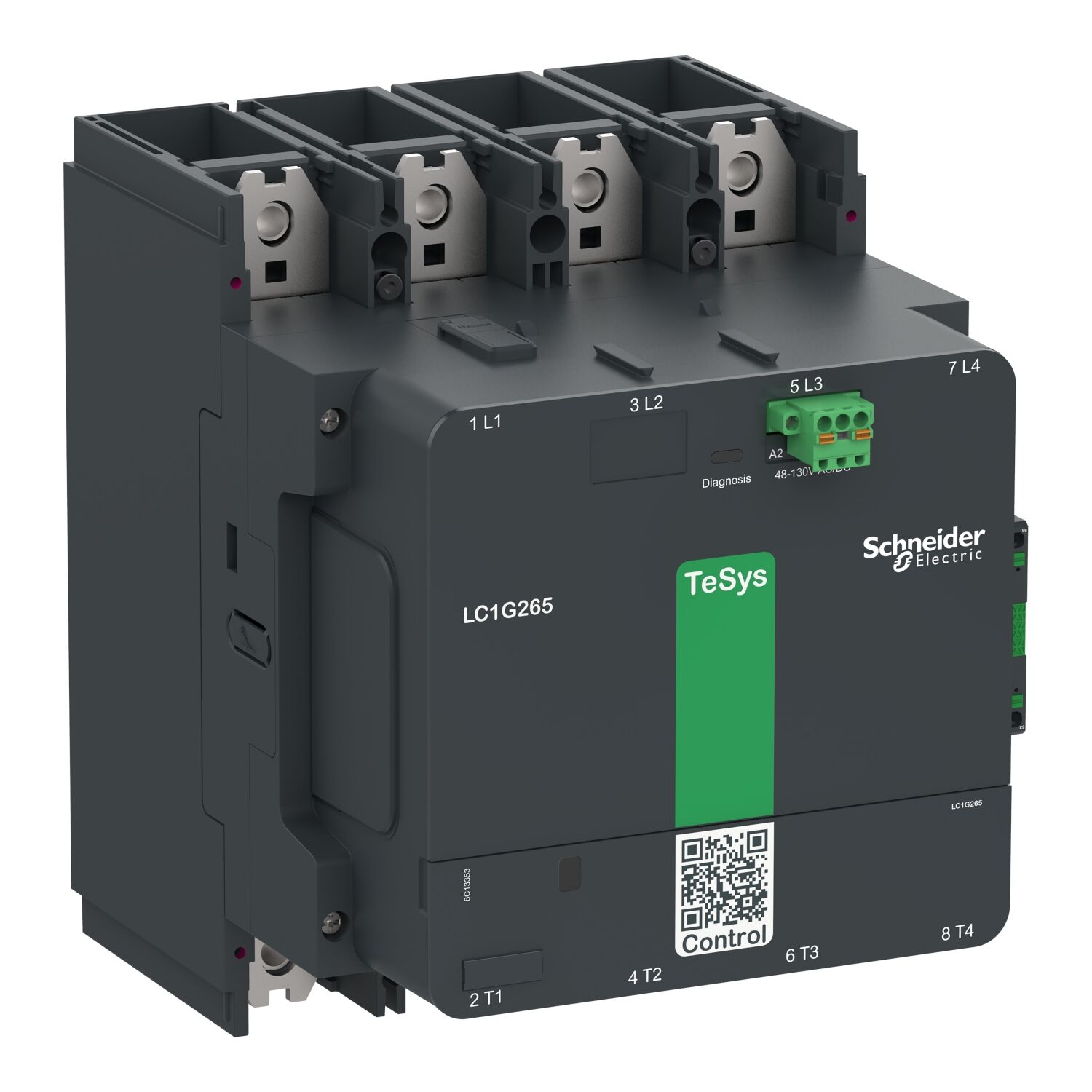 Schneider LC1G4004EHEN  400 4P Std 48-130V ACDC TesysGiga Kontaktör