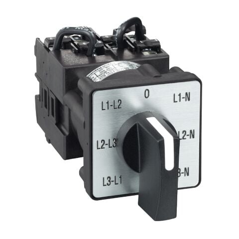 Schneider Electric K1F027MLH Pako Şalter Voltmetre - 3L Ve 3L-N - 45° - 12 A