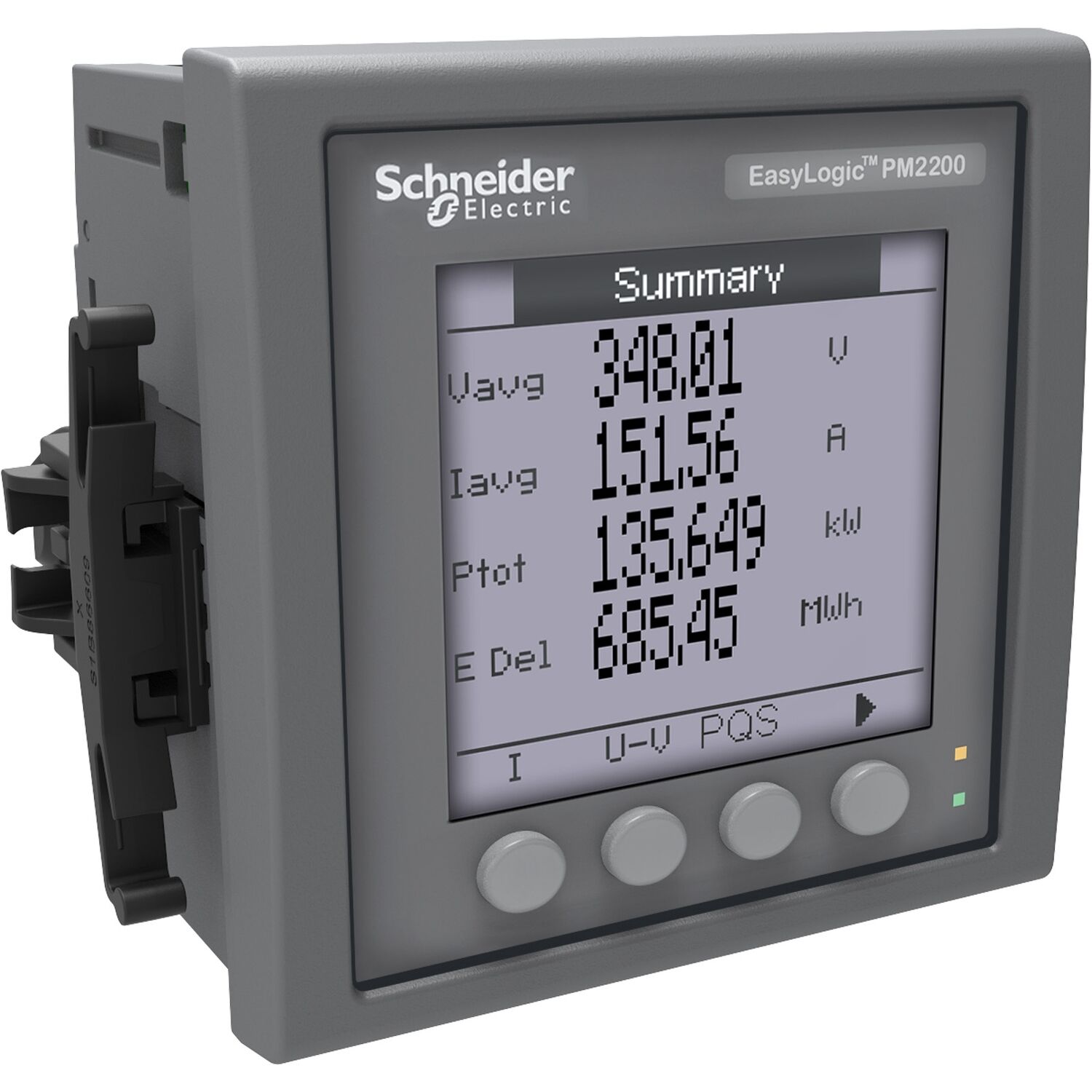 Schneider Electric METSEPM2220 Easylogic Pm2220, Enerji Kalite Analizörü, 15. Harmoniğe Kadar Harmonik Ölçümü, Lcd Ekran, Rs485 Port Üzerinden Haberleşme Class 1