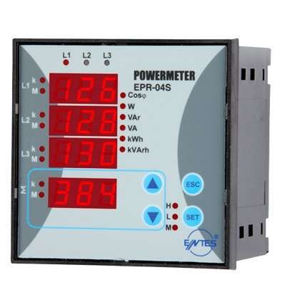 Entes EPR-04S-96 45-265 Vac/Dc Led Ekranlı Haberleşmeli
Raya Montaj Güç Ve Enerji Ölçer M1838