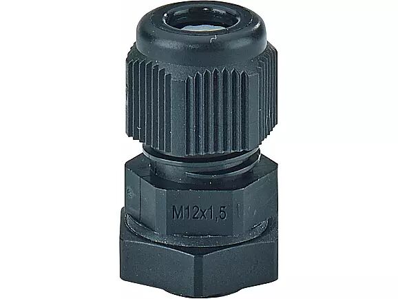Hensel ASS 12  Kablo Rakoru; IP66/67/69, M12, PA, H/S F, FR, RAL 9005 (Siyah)