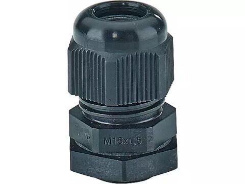 Hensel ASS 16  Kablo Rakoru; IP66/67/69, M16, PA, H/S F, FR, RAL 9005 (Siyah)