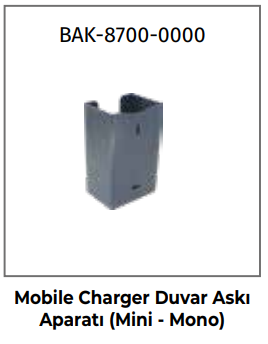 Bemis BAK-8700-0000 Mobile Charger Duvar Askı Aparatı (Mini - Mono)