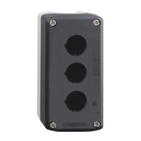 Schneider Electric XALD03 Gri boş kumanda kutusu - 3lü