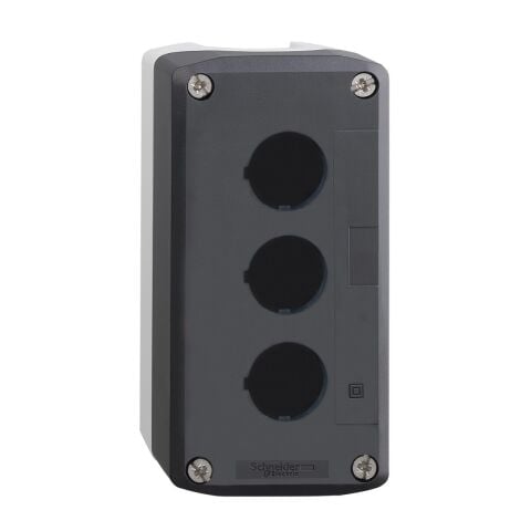 Schneider Electric XALD03 Gri boş kumanda kutusu - 3lü
