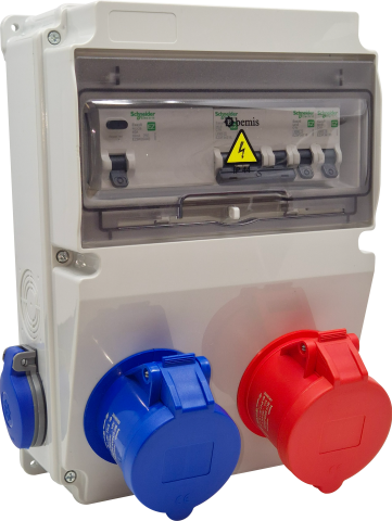 Bemis BD2M2134-1231-X 5/32A 1 Ad. Ön - 3/32A 220V 1 Ad. Ön - 1/16A 1 Ad. Yan Otomatlı Ip44 Kombinasyon (Taşınabilir Mobil Cihaz Kullanımına Uygundur)