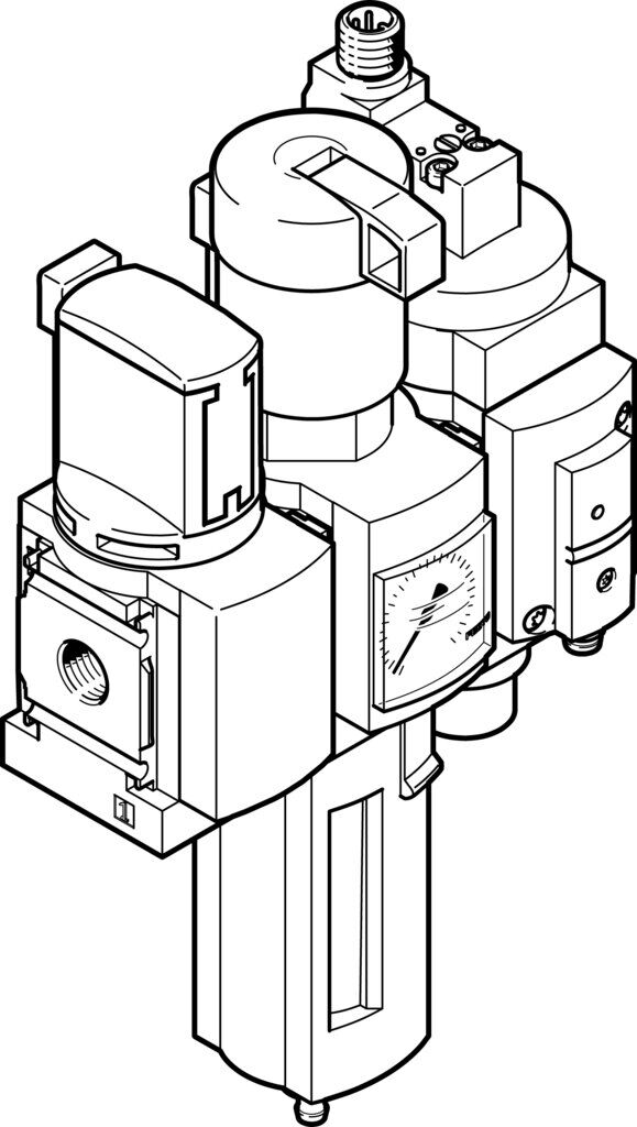 Festo 8042670 MSB6-1/2:C3:J120:D14-WP Hava hazırlama kombinasyonu