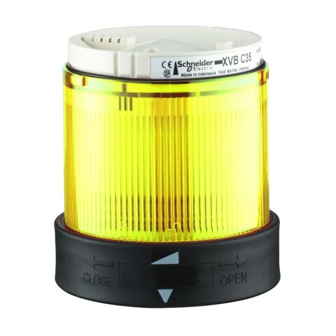 Schneider Electric XVBC5B8 Ø 70 Mm Işıklı Kolon - Yanıp Sönen - Sarı - 24 V