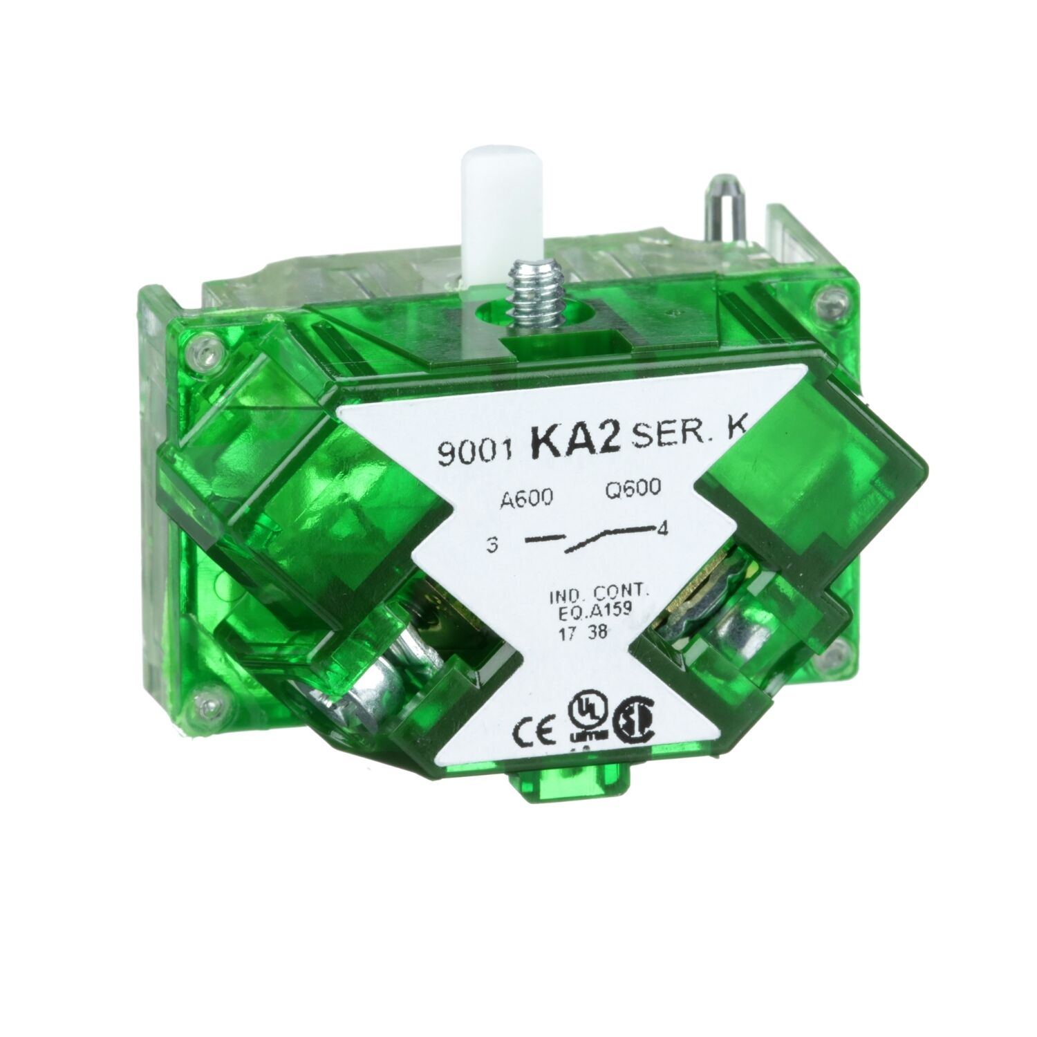 Schneider Electric 9001KA2 Korumalı Terminallerle Kontak Bloğu - 9001K - 1 Na Standart - Gümüş Alaşım
