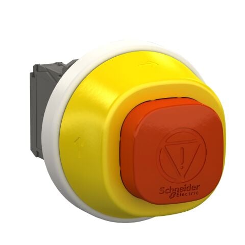 Schneider XB5AS84W3B5 24V AC/DC Ledli NO+NC Antimikrobiyal Acil Stop Butonu