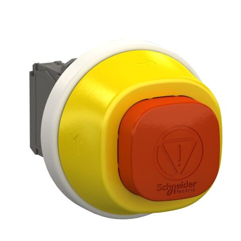 Schneider XB5AS84W3B5 24V AC/DC Ledli NO+NC Antimikrobiyal Acil Stop Butonu