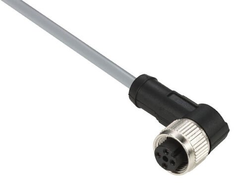 Telemecanique XZCPV1241L10 XZ Dirsekli Dişi M12 4Pin PVC 10M Sensör Kablosu