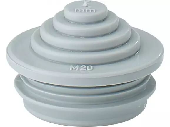 Hensel STM 20  Kademeli / Geçmeli Tip Rakor; IP 55, TPE, M20, H/S F, FR, RAL 7035 (Gri)