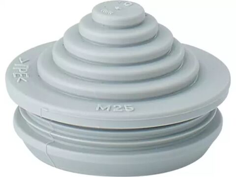 Hensel STM 25  Kademeli / Geçmeli Tip Rakor; IP 55, TPE, M25, H/S F, FR, RAL 7035 (Gri)