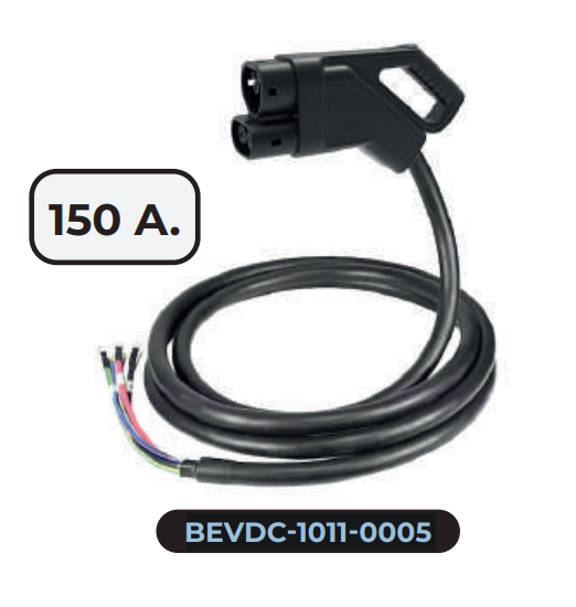 Bemis BEVDC-1011-0008 Dc Şarj Soketi Bir Ucu Açık Kablolu 8M 150A