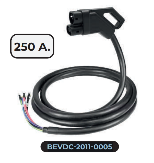 Bemis BEVDC-2011-0005 Dc Şarj Soketi Bir Ucu Açık Kablolu 5M 250A