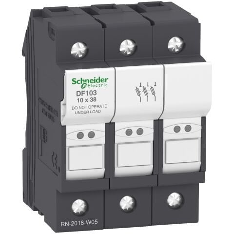 Schneider Electric DF103 Tesys Sigorta Bağlantı Kesici 3P 32A - Sigorta Boyutu 10 X 38 Mm