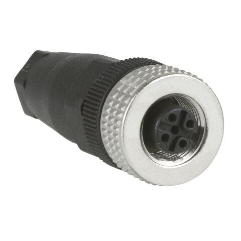 Telemecanique Sensors XZCC12FDM40B Kablolu Konnektör Dişi M12 4Pim Düz