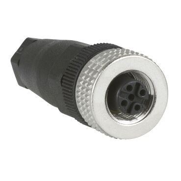 Telemecanique Sensors XZCC12FDM40B Kablolu Konnektör Dişi M12 4Pim Düz