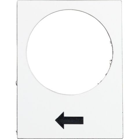 Schneider Electric ZB2BY4901 Yazı - 30 X 40 Mm - Beyaz - Yükselt Veya Sağa, Yavaş