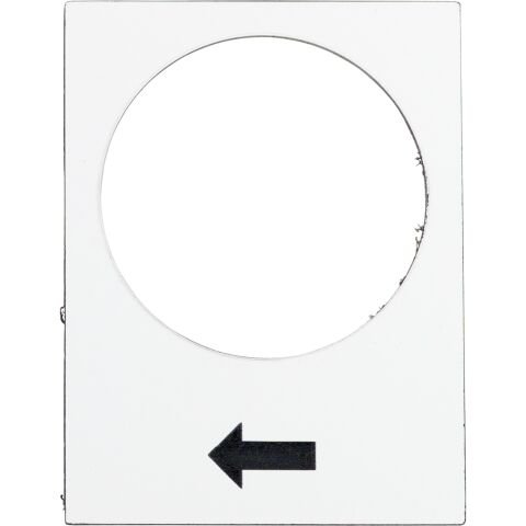Schneider Electric ZB2BY4901 Yazı - 30 X 40 Mm - Beyaz - Yükselt Veya Sağa, Yavaş