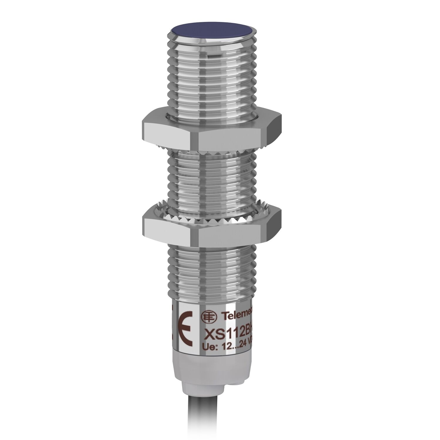 Telemecanique Sensors XS112BHPAL2 Endüktif Sensör Xs1 M12 - L49Mm - Pirinç- Sn4Mm - 12..24Vdc - Kablo 2M
