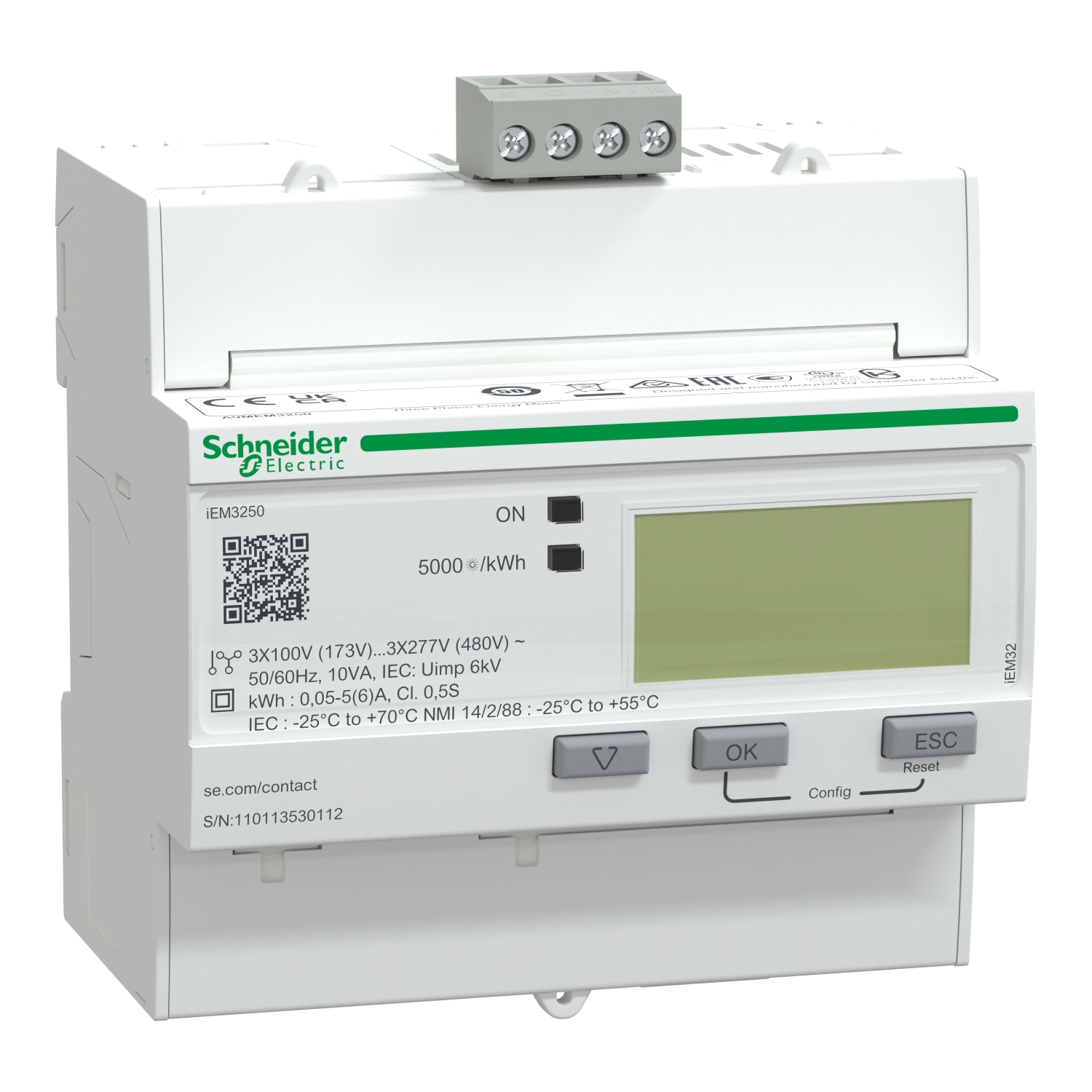 Schneider A9MEM3250 İem3250 CT RS485 2DG Enerji Ölçüm Cihazı